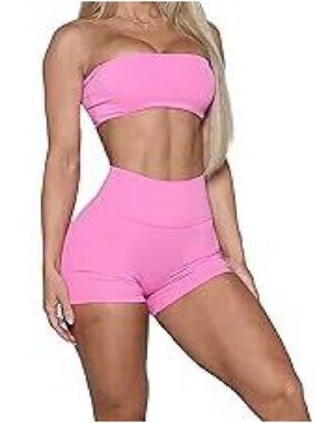 Pcheebum Coral Pink Bandeau Bra